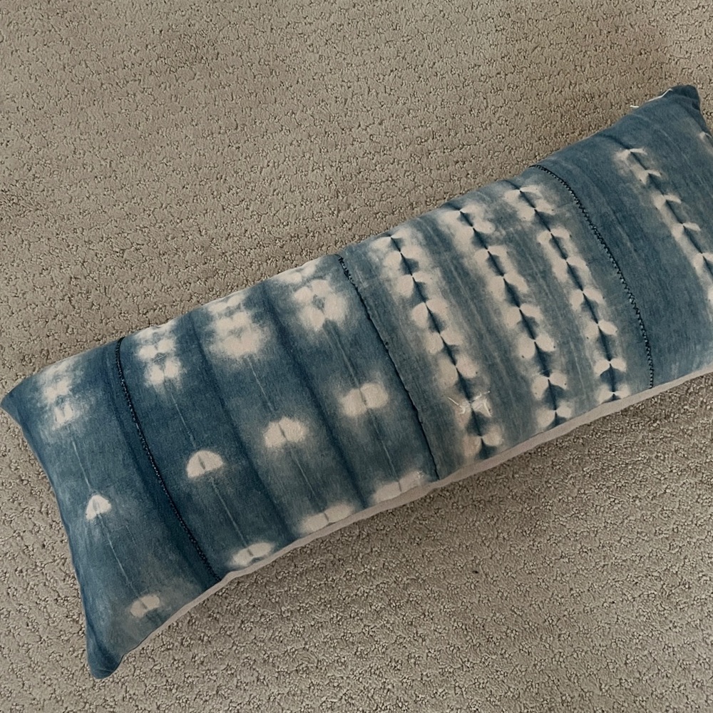 Boho indigo pillow